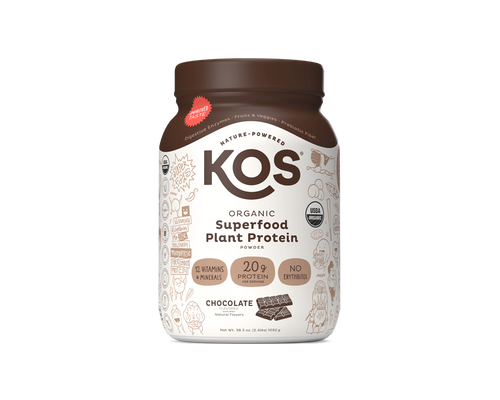 KOS Organic Plant Protein, Chocolate, 28 Servings