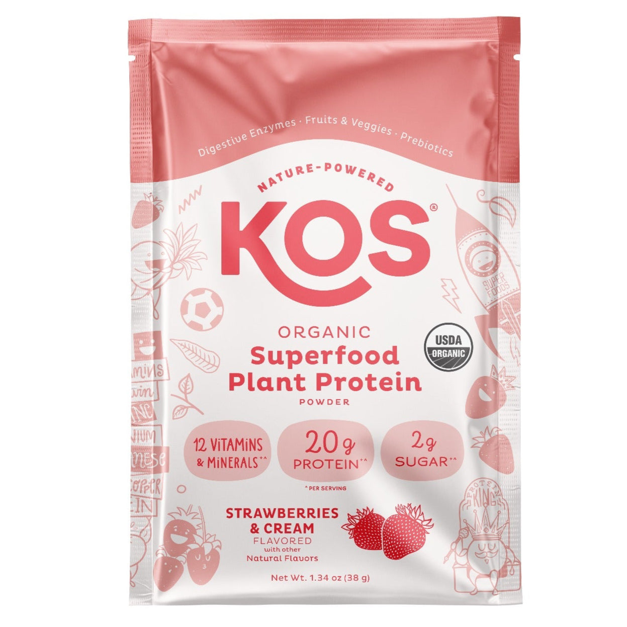KOS Amazing Tasting Organic Vegan Plant Based Protein Powder – KOS.com