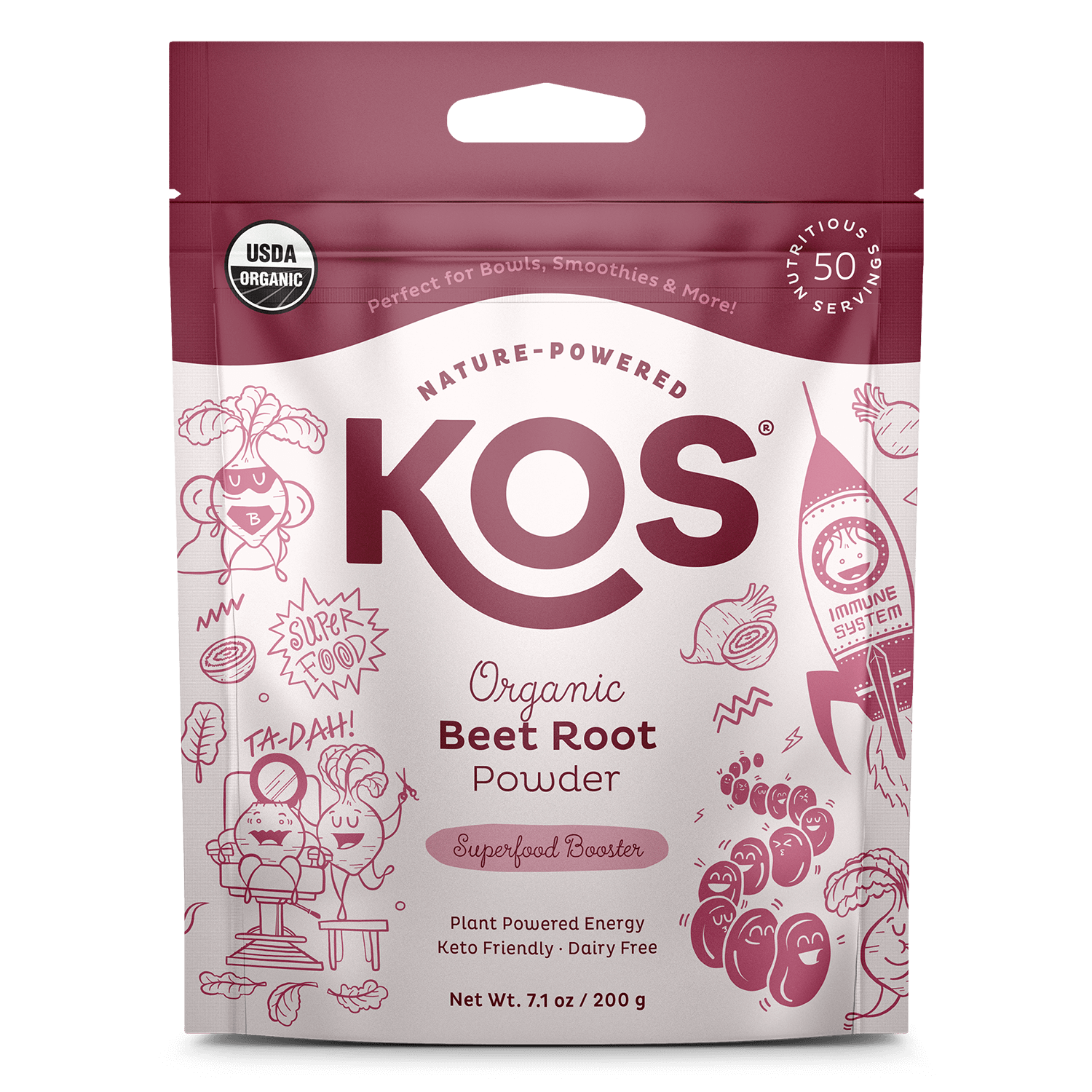 Organic Beet Root Powder, 50 servings