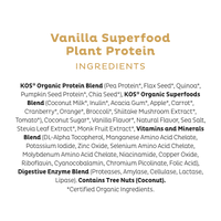 Organic Plant Protein, Vanilla, 28 Servings