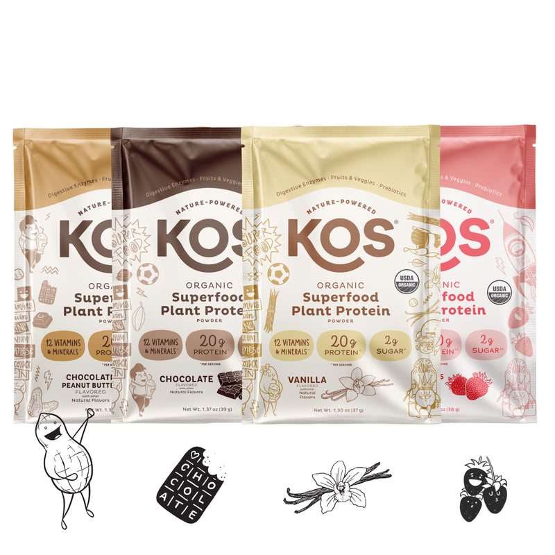 4 pcs Protein Samples - 1 pc Of Each Flavor