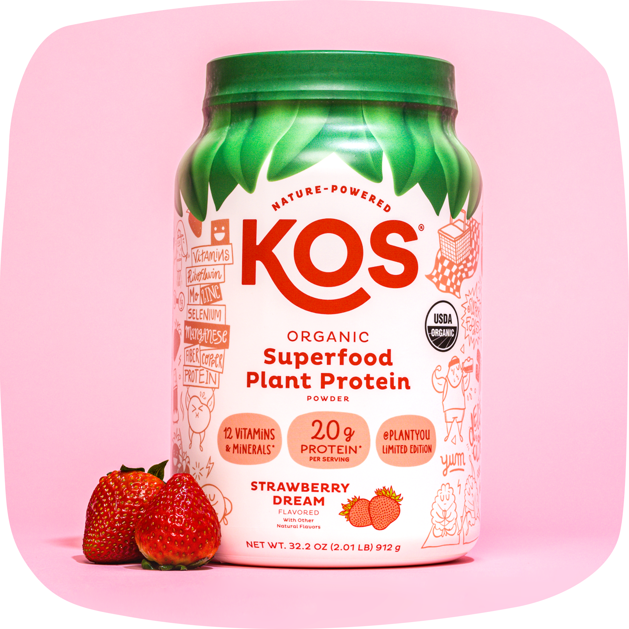 Strawberry Dream Organic Plant Protein