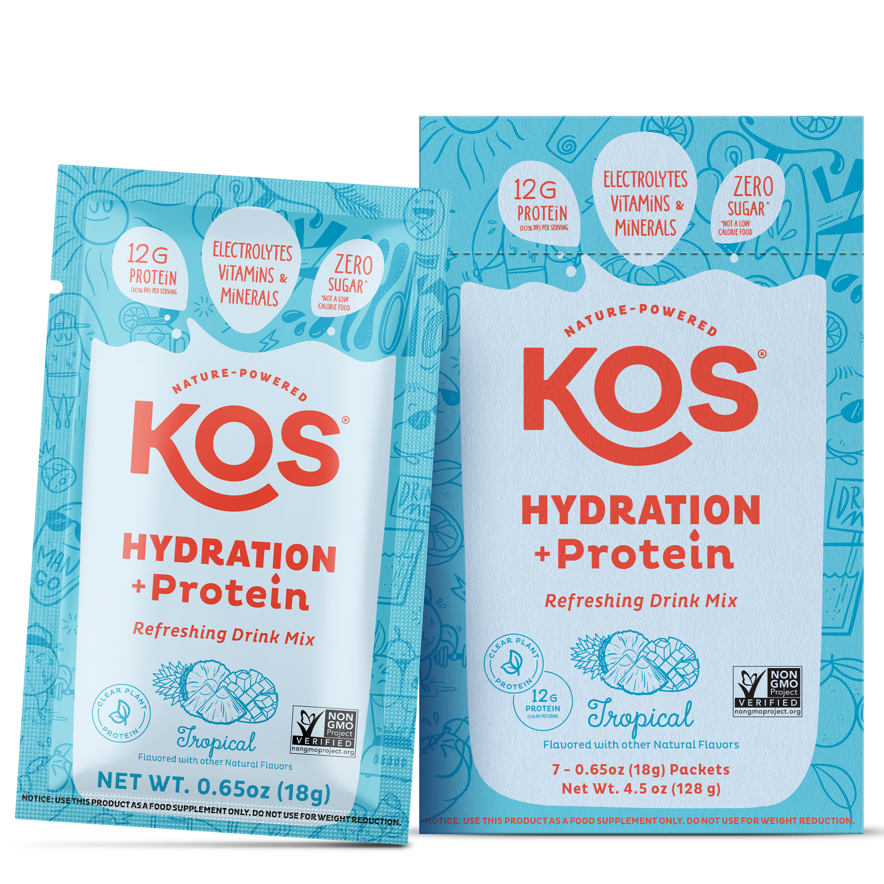 Hydration Protein - Clear Protein Hydration Mix - Single Serving