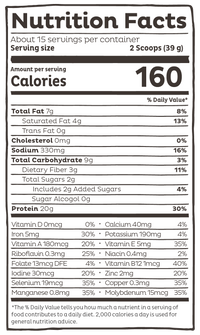 KOS Organic Plant Protein, Chocolate, 15 Servings