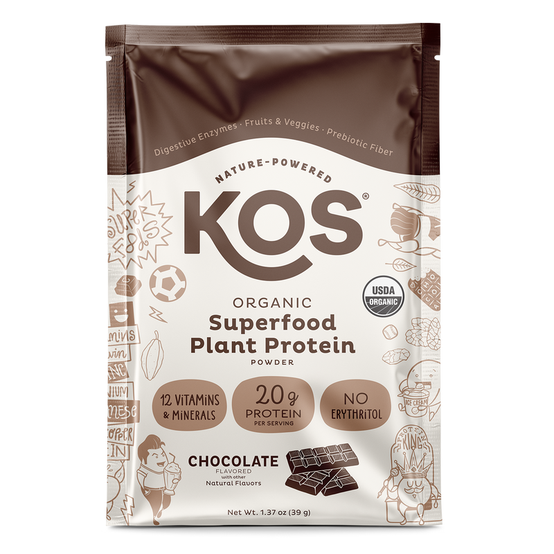 Organic Plant Protein, Chocolate, Single Serving