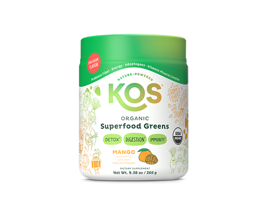 KOS Organic Superfood Greens - Mango Flavor