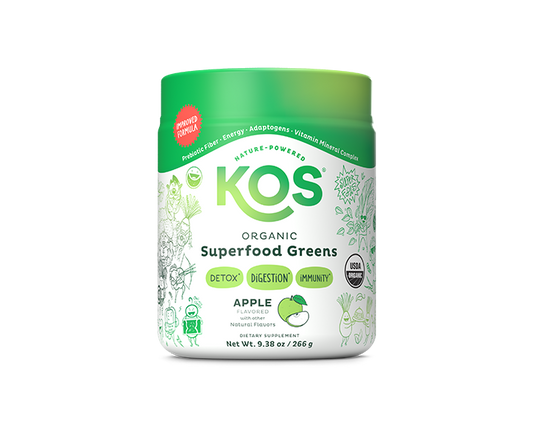 KOS Organic Superfood Greens - Apple Flavor