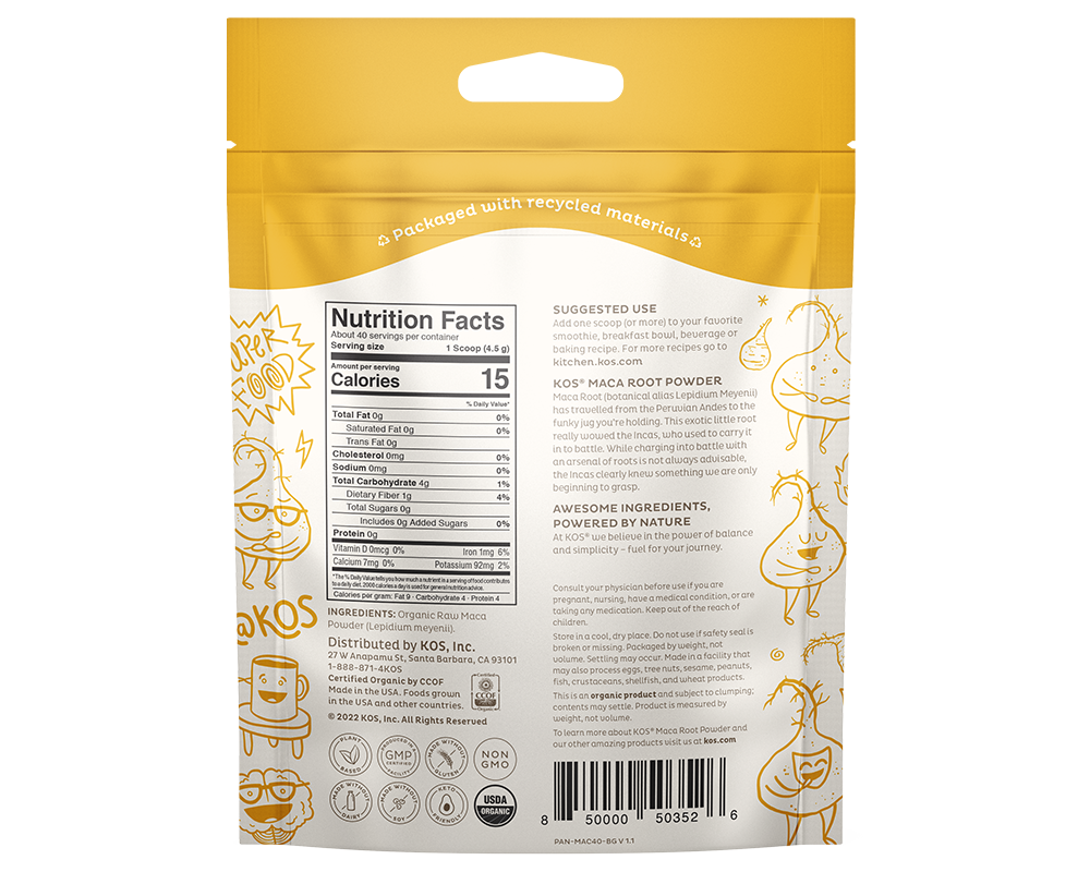 Organic Maca Root Powder - 40 servings