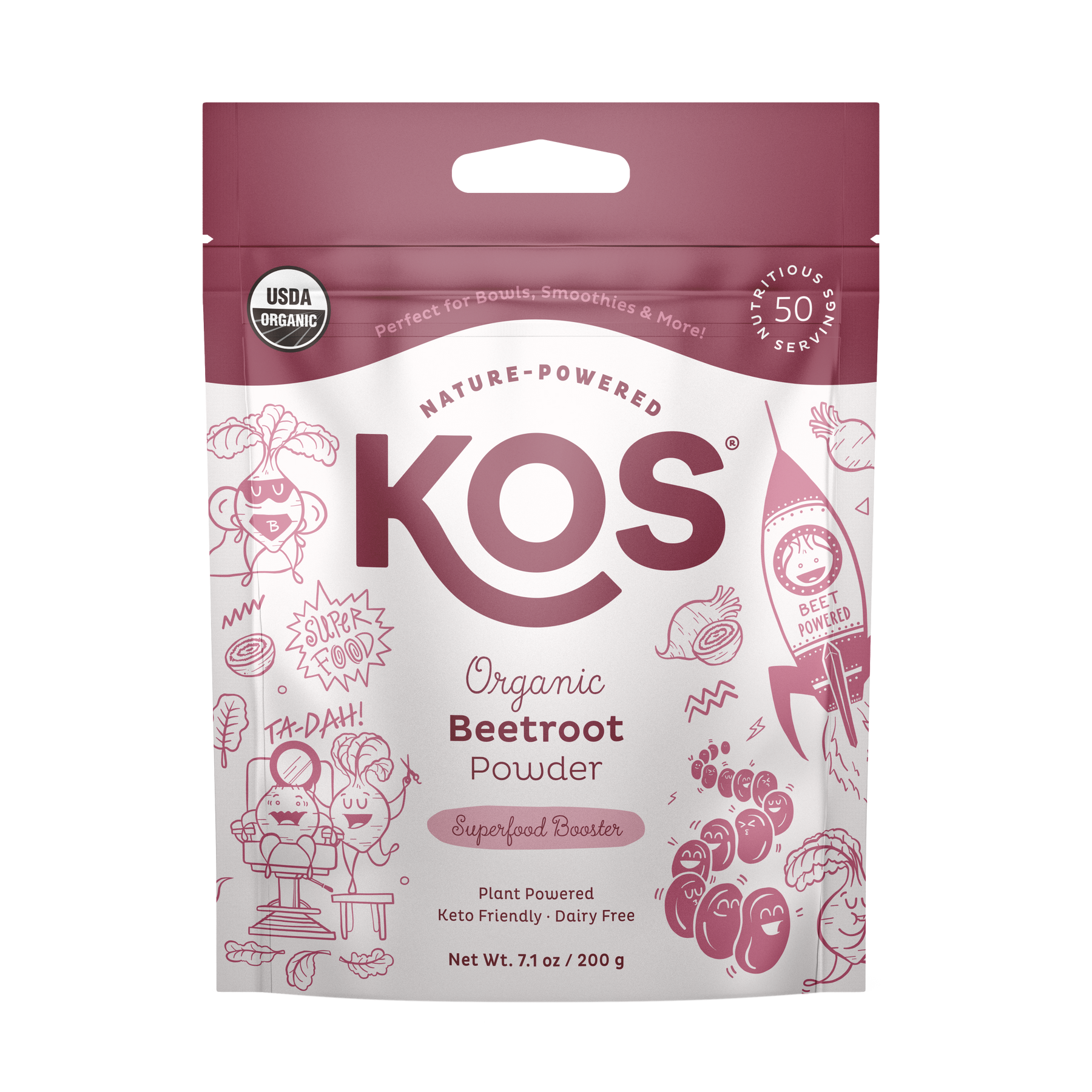 Organic Beet Root Powder, 50 servings