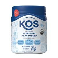 KOS Organic Plant Protein, Blueberry Muffin, 10 servings