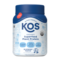 KOS Organic Plant Protein, Blueberry Muffin, 15 servings