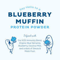 KOS Organic Plant Protein, Blueberry Muffin, 15 servings