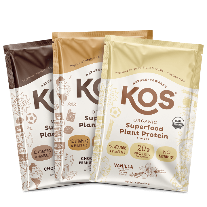 KOS protein samples and shaker bottle