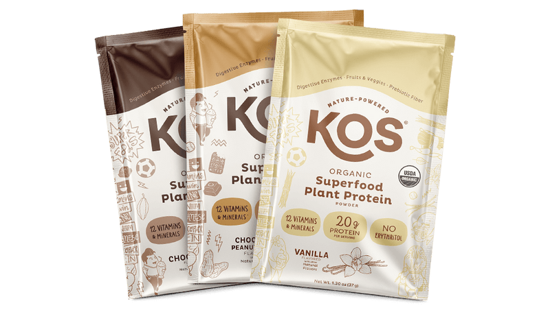 KOS protein samples and shaker bottle