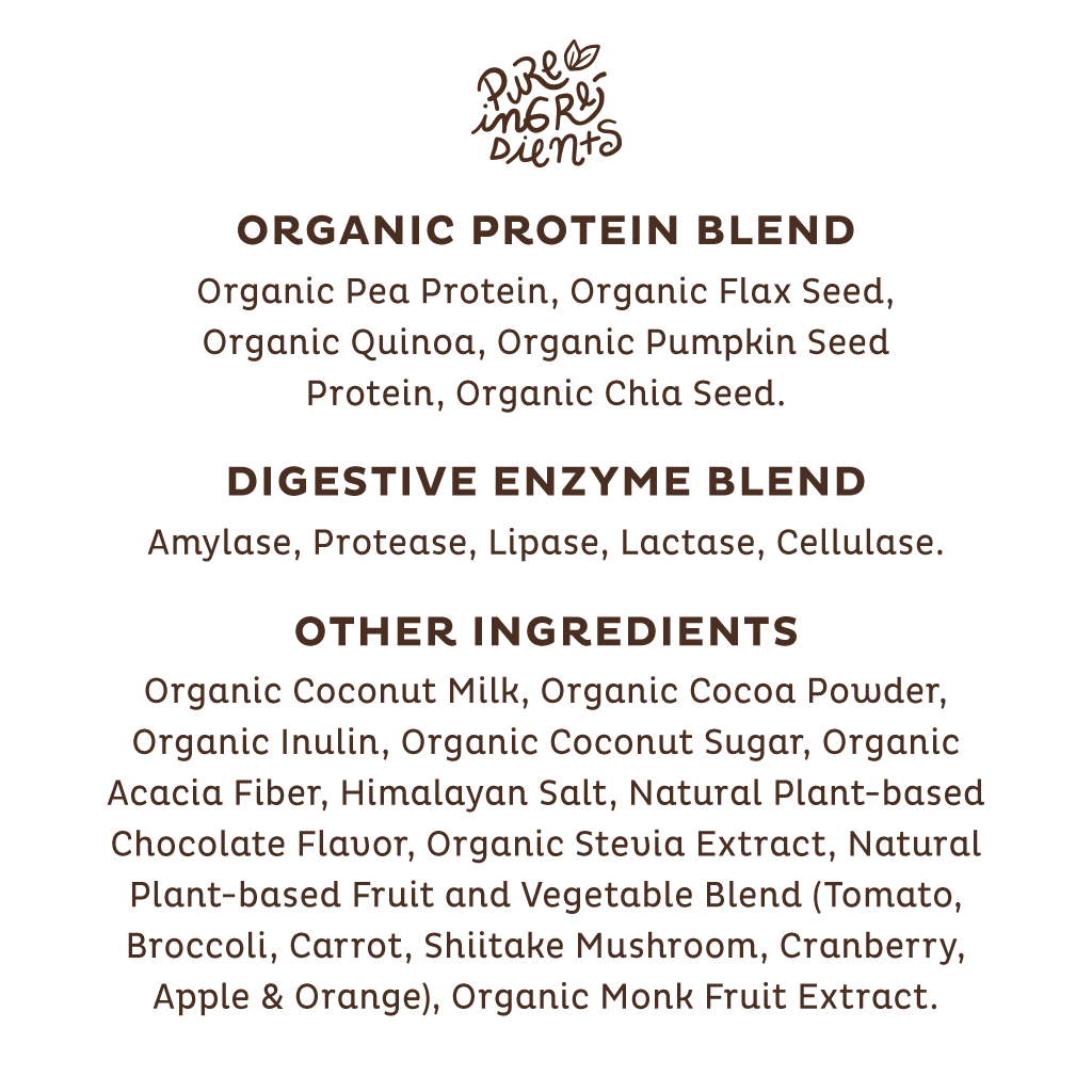 KOS Organic Plant Protein, Chocolate, Single Serving
