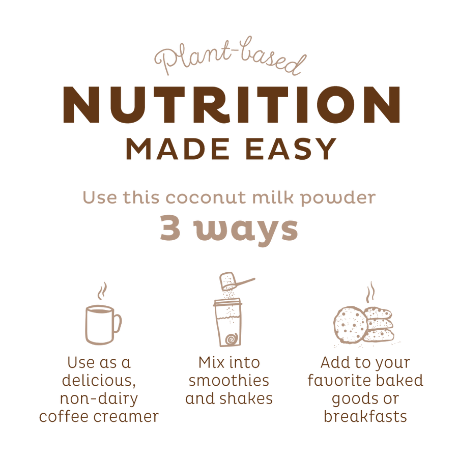 Coconut Milk Powder Unsweetened, Dairy Free USDA Organic
