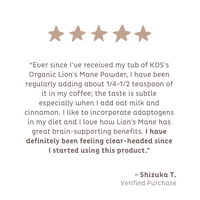 Organic Lion's Mane Powder, 104 Servings