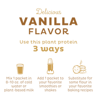 KOS Organic Plant Protein, Vanilla, 12 Count