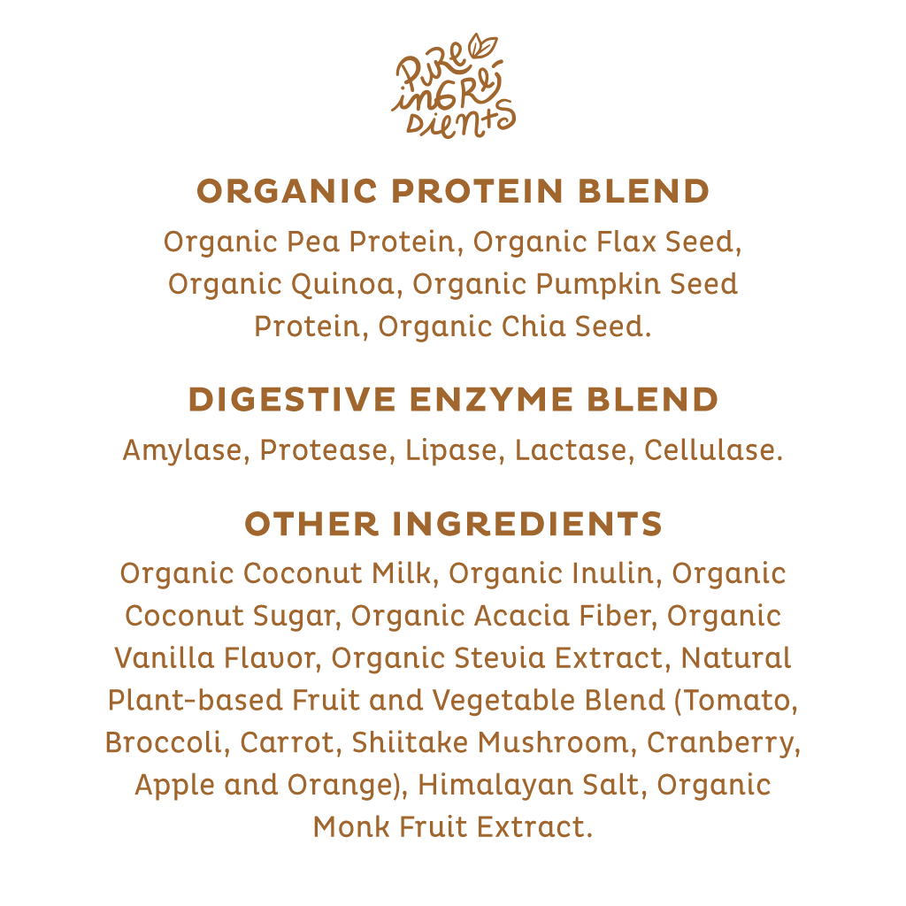 KOS Organic Plant Protein, Vanilla, Single Serving